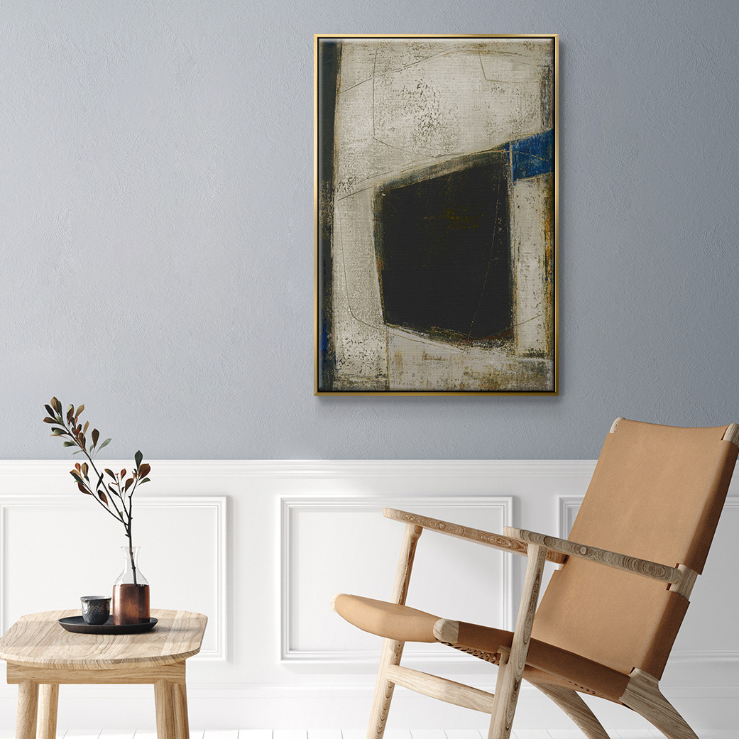Policy of Truth II Framed Premium Gallery Wrapped Canvas - Ready to Hang - 25 x 37 - Gold Floating Frame