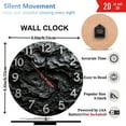thumbnail image 3 of Stone Texture Wall Clock Modern Home Decor 10-Inch Silent Wooden Wall Clock, Battery Operated (AA Batteries Not Included), Artistic Home Decor, 3 of 7