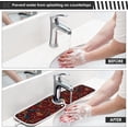 thumbnail image 4 of Coolnut Bohemian Ethnic Art Sink Splash Guard for Faucet 2 Packs Faucet Absorbent Mats, Abstract Vintage Faucet Handle Drip Catcher Quickly Drying Mat for Kitchen Counter Bathroom, 30"x5.5" RV, 4 of 7
