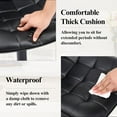 thumbnail image 5 of FIRAVOE Bar Stools Set of 4 (High Back)(24"-33" Adjustable) Counter Height Bar Stools, Modern Swivel Barstools Bar Chairs for Kitchen Island, Black, 5 of 9