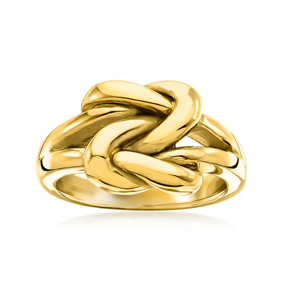 Ross-Simons 14kt Yellow Gold Double Love Knot Ring, Women's, Adult
