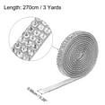 thumbnail image 2 of Unique Bargains 3 Roll 0.3 Inch 3 Yards Self Adhesive Crystal Rhinestone Diamond Ribbon for Arts & Crafts Project Wedding Silver, 2 of 5