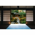 thumbnail image 3 of IDEA4WALL 4pcs Japanese Style Grid Door View Peel and Stick Wallpaper Removable Wall Murals Large Wall Stickers for Home Decoration, 66"x24", 3 of 4