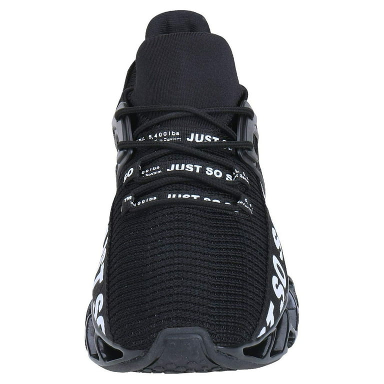 「sososo」 WONESION Just so so Mens Running Shoes Sneakers Black Size