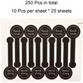 thumbnail image 2 of shiyou-MR-LABEL 250 Pcs Black Lollipop Sealing Sticker - Hand Made Adhesive Label for Product, 2 of 4
