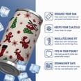 thumbnail image 2 of 12 Oz Christmas Coffee Travel Mug with Lid, Double Wall Vacuum Reusable Stainless Steel Water Bottle Leak Proof Insulated Hot Cold Coffee Cup Gift for Women Mens(1pcs), 2 of 5