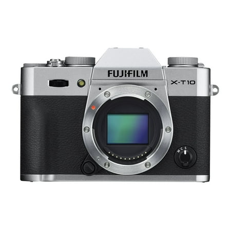 Fujifilm X Series X-T10 - Digital camera - mirrorless - 16.3 MP - APS-C - 1080p - 3x optical zoom 18-55mm R LM OIS lens - Wi-Fi - silver