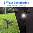 thumbnail image 4 of Foco Con Energía Solar, Luz Solar Para Paisaje, Portátil, 2 Modos De Luz, Instalación De 2 Vías, IP67, Resistente Al Agua, Batería De 2200 MAh Para Paredes, 4 of 7