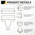 thumbnail image 3 of Uxcell 8 Set Metal Overalls Buckles, 2" Overall Suspender Clips, Adjustable Buckle Replacement with Sliders and Buttons for Bib Trousers Jeans Suspender, Matte Color, 3 of 6