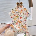 thumbnail image 2 of MEZZALL Girls' Light Weight Floral Printed Blouse Cardigan And Dress With Full Prints Of Flowers 5-6 Years Cozy Kids Wear, 2 of 3