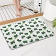 thumbnail image 4 of Cartoon Tractors Green White Pattern Bathroom Rugs Mat,Non Slip Microfiber Bathroom Rug,Rubber Backing,Soft Bathroom Mats for Bathroom Floor,Tub and Shower,17x27in(43x68cm), 4 of 5
