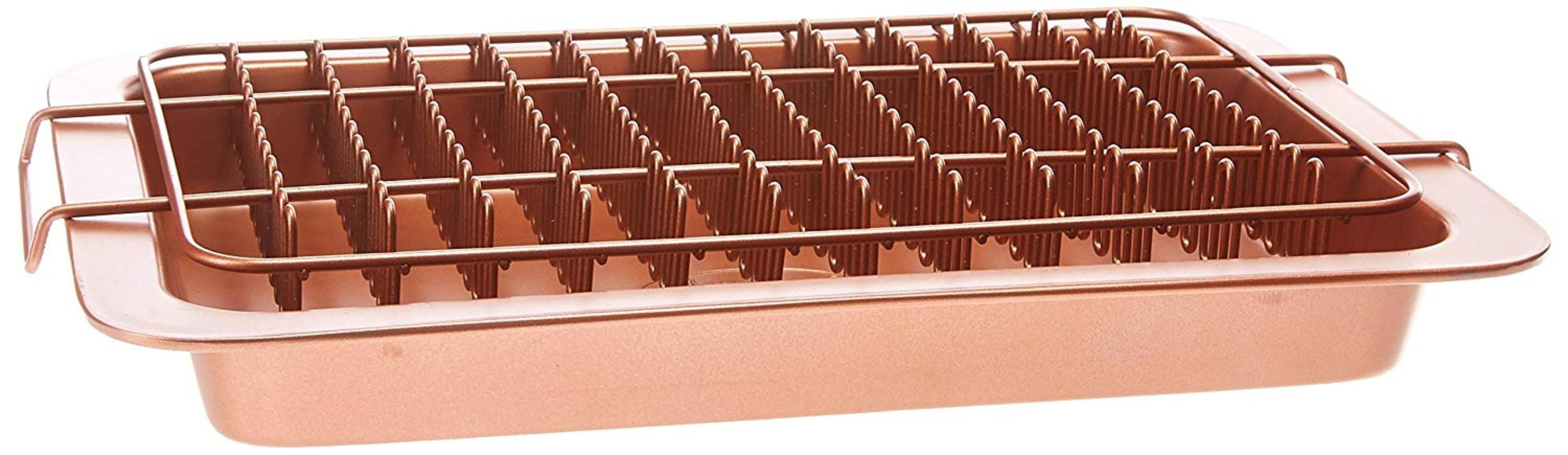 Bacon Bonanza by Oven Healthier Bacon Drip Rack Tray with Pan As Seen