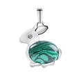 thumbnail image 1 of Beads Rabbit Animal Necklaces & Pendants Chakra Reiki Pink Purple Crystal, 1 of 6