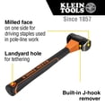 thumbnail image 2 of Hammer Klein Tools 80936MF - Cara fresada para liniero, 2 of 9