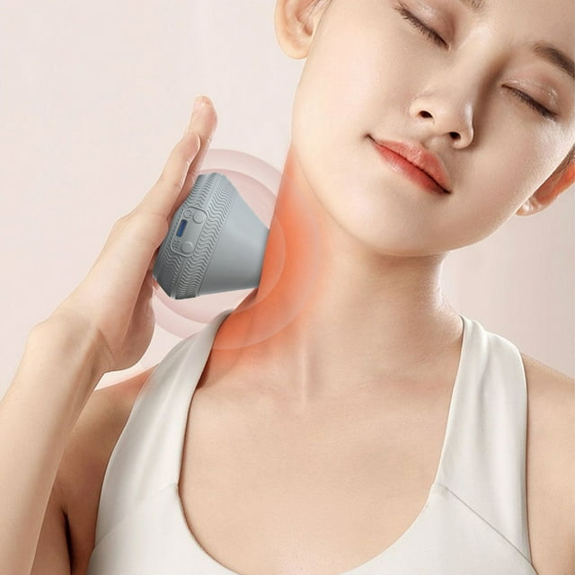 Masajeador de cuello, hombros y pies, terapia de calor relajante, vibración shiatsu, para uso en oficina y hogar, nodos rodantes 3D, diseño ergonómico, alivio profundo del tejido, portátil y