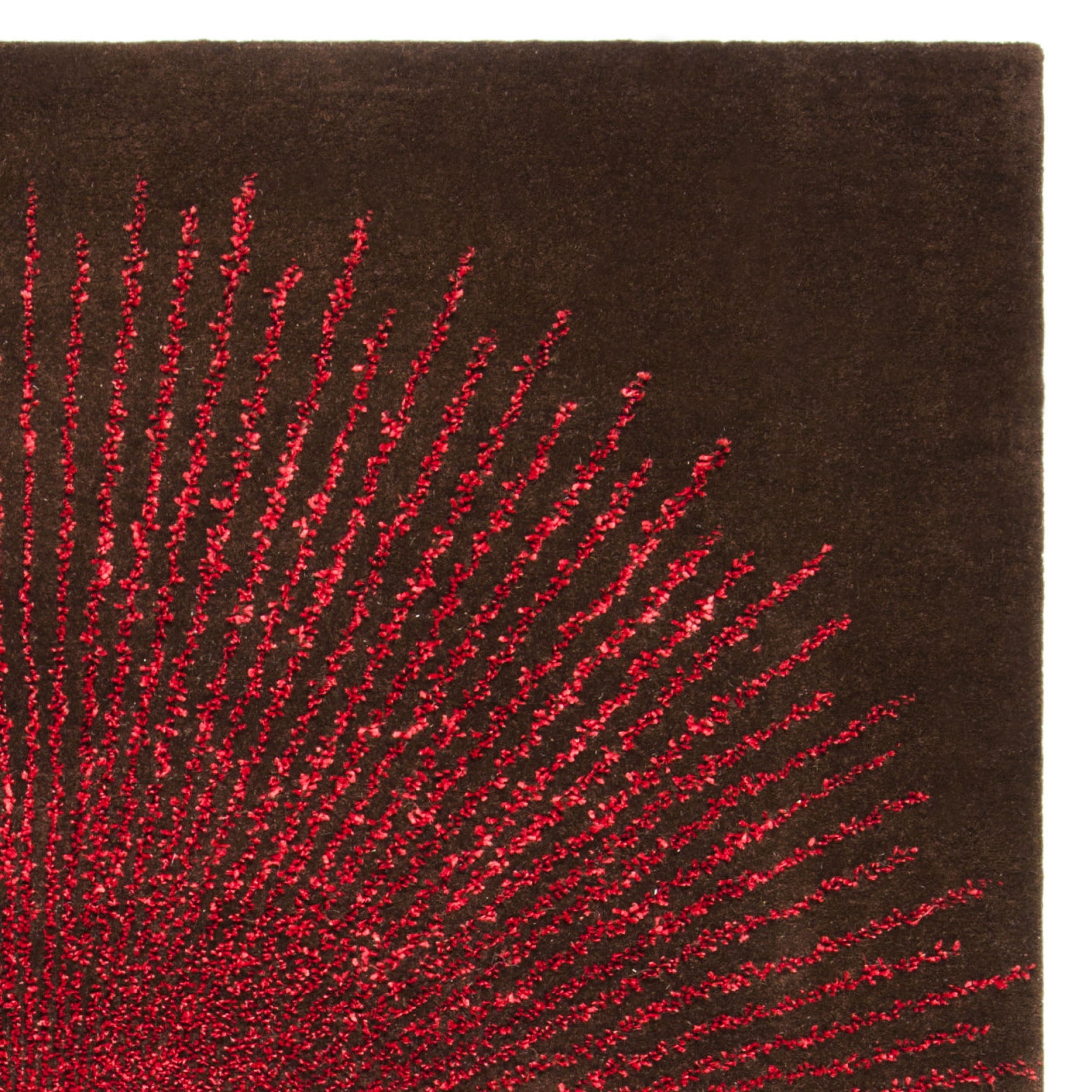 SAFAVIEH Soho Michelle Geometric Area Rug, Brown/Red, 7'6" x 9'6"