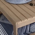 thumbnail image 2 of Linon Heldey Square Outdoor Coffee Table, Natural, 2 of 15