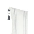 thumbnail image 4 of White with Grey Stripes Linen Pillow 13x30 13x30 Down Alternative Insert, 4 of 4