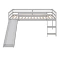 thumbnail image 5 of Bellemave Twin Loft Bed with Slide, Wood Low Loft Bed with Climbing Ladder & Storage Space, Twin Size Beds for Teen, No Box Spring Needed (Gray), 5 of 6