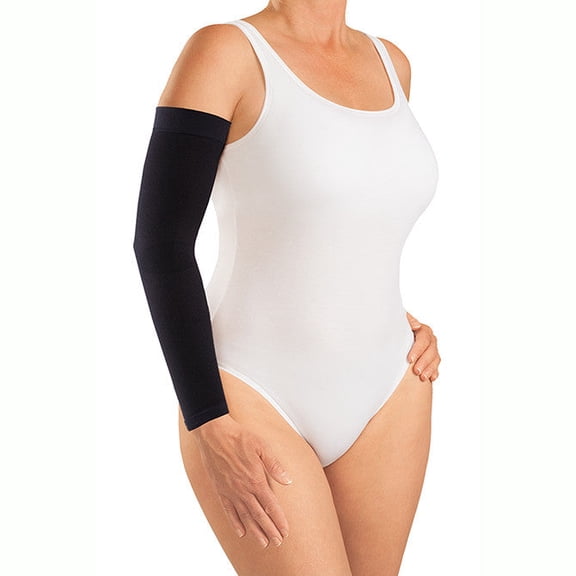 mediven Harmony 20-30 mmHg Compression Armsleeve w/Knit Top Band, Java, VIII-Standard