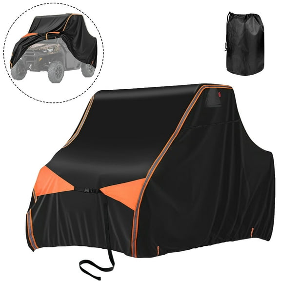 HOMEYA UTV Cover 2-3 Seater,420D Heavy Duty Side by Side Cover Waterproof Outdoor Storage,Compatible with Polaris RZR Yamaha Can-Am Honda Kawasaki