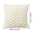 thumbnail image 3 of HengDidi 50cm Quilting Snowflake Velvet Pillow Cover - Comfortable Solid Color Lumbar Support for Sofa Bedside - Hidden Zipper Office Decor Cushion Home Pillowcase, 3 of 7