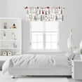 thumbnail image 5 of Christmas Kitchen Curtains Short and Valance Set Winter Xmas Tree Dining Room Fabric Curtain Drapes White and Red Holiday Cafe Curtains Valance for Home Decor, 5 of 5