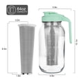 thumbnail image 2 of Cafetera Cold Brew QHH, jarra de cristal de boca ancha de 1,9 L, 2 of 7