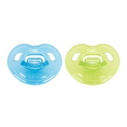 (2 pack) (2 Pack) NUK Newborn Orthodontic Pacifier, 0-3 Months, Blue/Green - 2 Count