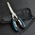 thumbnail image 5 of Stainless Steel Fishing Pliers Fishing Hook Remover Saltwater Resistant Fishing Braided Line Cutter Scissors Fishing Equipment, 5 of 9