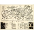 thumbnail image 2 of Art.com Great Smoky Mountains National Park - Panoramic Map Stretched Canvas Print Wall Art by Lantern Press, 16" x 12", 2 of 4