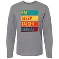 thumbnail image 3 of Inktastic Martial Arts Eat Sleep Tai Chi Repeat Long Sleeve T-Shirt, 3 of 5