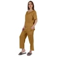 thumbnail image 3 of Inkmeso Ensemble de Pyjama à Manches Courtes pour Femmes T-Shirt Henley & Ensemble de Pyjama, 3 of 7