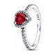thumbnail image 5 of Plata de Ley 925, rojo, rosa, azul, verde, corazón, piedra, tamaño 6, 7, 8, 9, anillo de Margarita con copo de nieve, anillos, joyería fina de moda para boda para mujer, 5 of 5