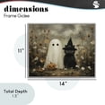 thumbnail image 4 of Stupell Industries Rustic Lodge Ghost and Black Cat Gray Framed Giclee Art, 14 x 11, by Arlington Prints, 4 of 8