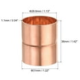thumbnail image 2 of Uxcell 28.6mm Straight Copper Pipe Coupling Connecting Adapter Solder Connection for Plumbing, 2 of 5