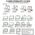thumbnail image 6 of TIANLAIMEI Car Seat Covers Full Set Leather Front and Rear Bench Backrest Seat Cover Set Universal Fit for Auto Sedan SUV Truck Black/Brown, 6 of 9