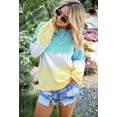 thumbnail image 2 of Sweatshirt Tie Dye pour Femmes Décontracté Léger Doux Confortable Ample Col Rond Tunique Grande Taille, 2 of 4