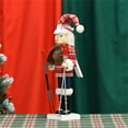 thumbnail image 6 of Milue 15in Wood Christmas Nutcrackers Soldier Ski Figures Toy Ornament for Holiday, 6 of 8