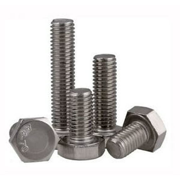 M24-3.0 x 150mm Hex Head Cap Screws, Stainless Steel A4, Plain Finish (Quantity: 20 pcs) - Coarse Thread Metric, Fully Threaded, Length: 150mm Metric, Thread Size: M24 Metric