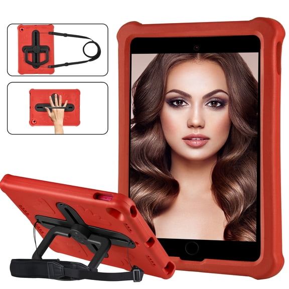 Rotating Stand Case For iPad 7th 8th 9th Generation 10.2 inch Shockproof Cover with Strap