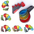 thumbnail image 2 of Moyic Cucharas medidoras coloridas para hornear, tazas, utensilios de cocina, cucharaditas, utensilios, 1 Juego Herramientas y accesorios para hornear Naranja Moyic JJ14976-01, 2 of 6