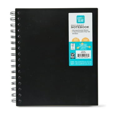 Exceed Spiral Notebook, College Ruled, 5 Subject, 160 Pages, 9