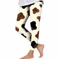 thumbnail image 2 of Kids Girls Yoga Pants Graphic Pattern Stretchy Leggings Casual Lounge Wear Elastic Waistband Athletic Tights Breathable Activewear for Everyday Play, 2 of 8