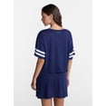 thumbnail image 3 of No Boundaries Jersey Top and Skort Set, 2-Piece, Women's XXS-4X, 3 of 5