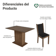 thumbnail image 3 of Juego de Comedor con Mesa y 4 Sillas Madesa Martina MN, 3 of 5