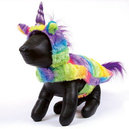 Rainbow Unicorn Dog Halloween Costume Cute Colorful Magical Sparkly Horse Outfit (Small)