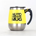 thumbnail image 1 of Taza autoagitadora de acero inoxidable para café/té/chocolate caliente/taza de leche para oficina/cocina/viajes/hogar(Amarillo)(400 ml), 1 of 5