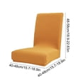thumbnail image 3 of COM1950s Stretch Chair Slipcovers, Elastic Dining Chair Covers with Full Coverage Protection, Washable Polyester Fabric, Leaf Pattern Design, 3 of 7