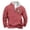 Red, variant on successthop Plus Size Sweatshirts with Pockets Men Quarter Zip Long Sleeve Sweaters Pullover Top Vintage Streetwear